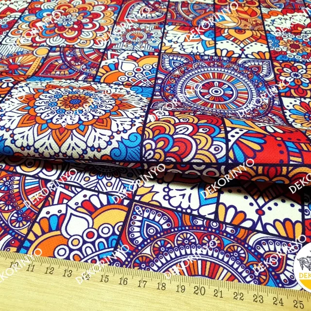 Etnik Patchwork Kumaş