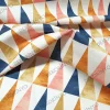 Pastel Renkli Üçgenler Kumaş