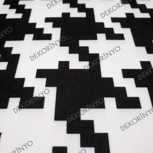 Büyük Kaz Ayağı Desenli Kumaş