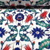 Geleneksel İznik Lale Desenli Kumaş