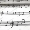 Müzik Notaları Kumaş
