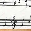 Müzik Notaları Kumaş