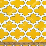 Sarı Büyük Moroccan Kumaş