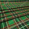 Yeşil Ekose Kumaş