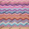 Etnik Renkli Zigzag Kumaş
