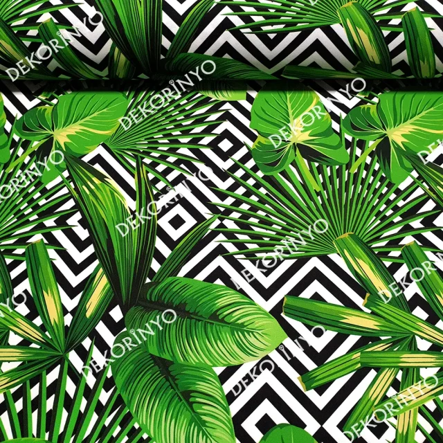 Tropikal Desenli Kumaş