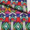 Etnik Renkli Tribal Motifli Kumaş