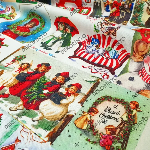 Yeni Yıl Kartpostalları Kumaş