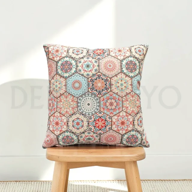 Etnik Altıgenler Kırlent