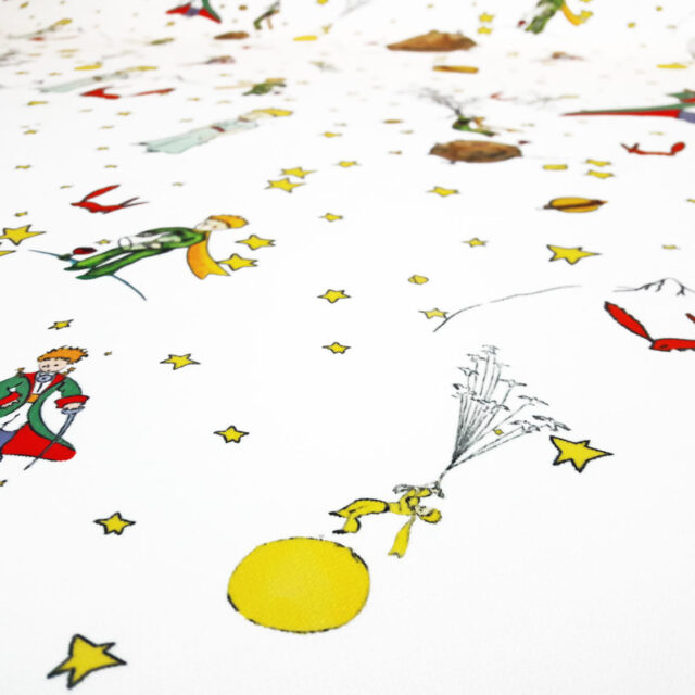 Beyaz Küçük Prens Kumaş