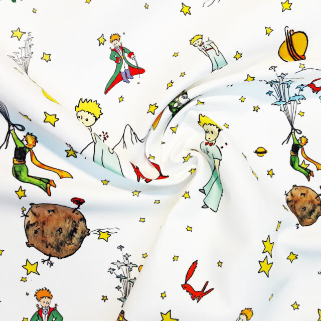 Beyaz Küçük Prens Kumaş