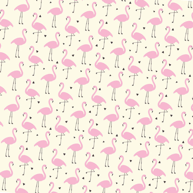 Baby Flamingo Desenli Kumaş
