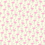 Baby Flamingo Desenli Kumaş