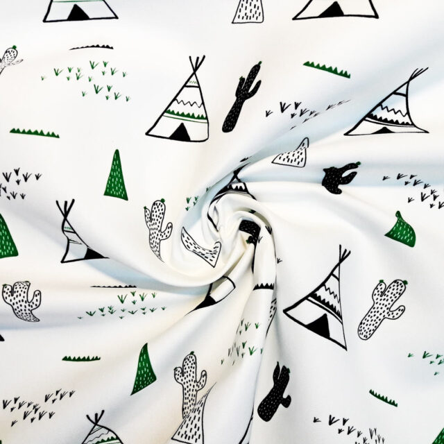 Çadırlar ve Kaktüsler Kumaş