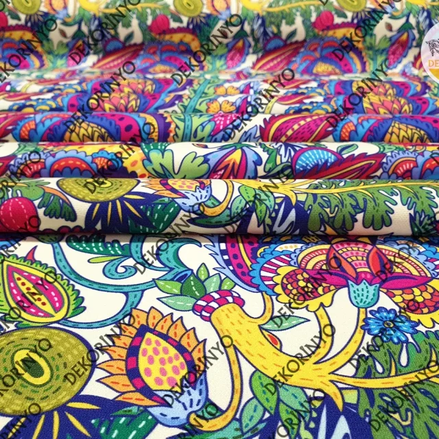 Meksika Çiçekleri Kumaş