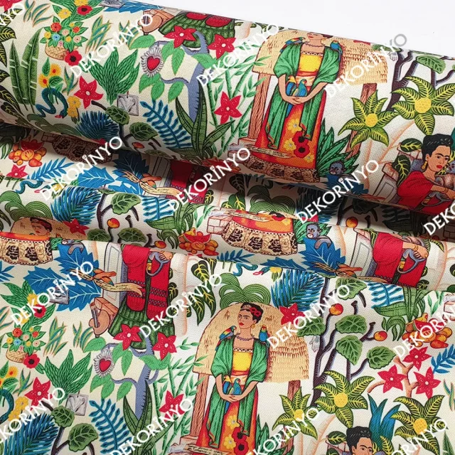 Frida Kahlo Bahçesi Kumaş