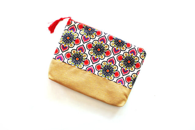 Damask Retro Clutch