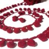 Bordo Ponpon Şerit