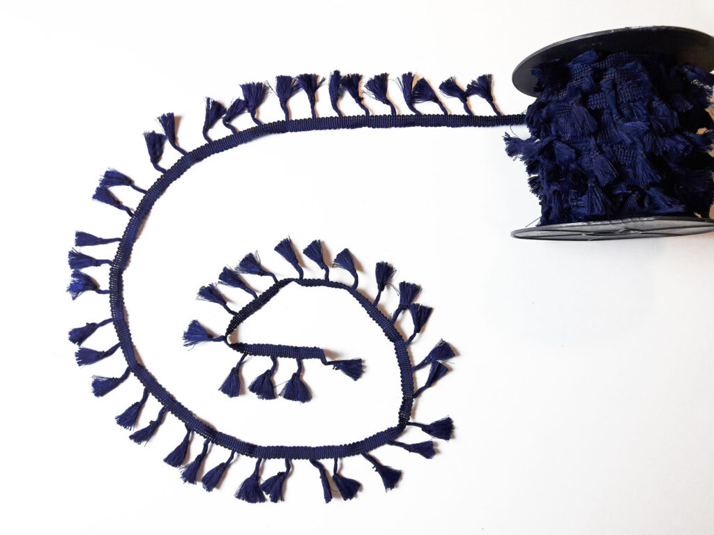 Koyu Lacivert Püskül Şerit