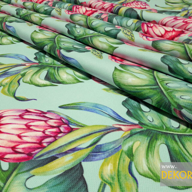 Güney Afrika Çiçeği Desenli Kumaş