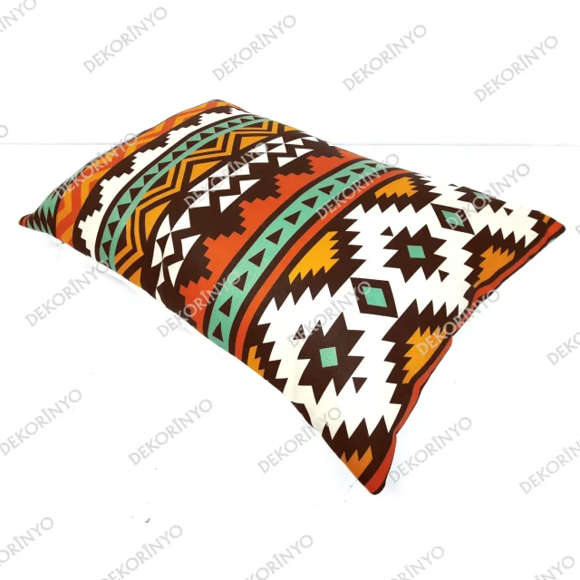 Etnik Aztek Kilim Kırlent