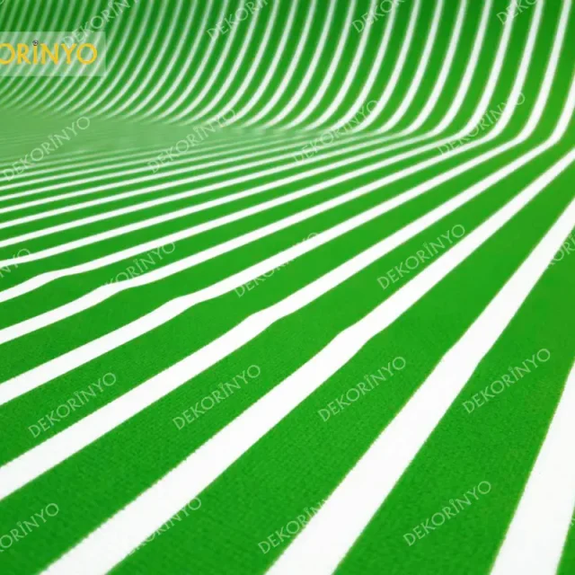 Yeşil Çizgili Kumaş