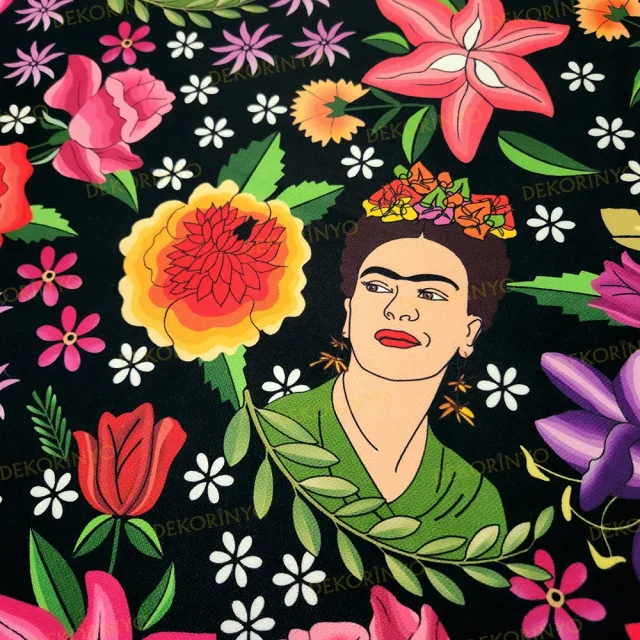 Frida ve Meksika Ateşi Kumaş
