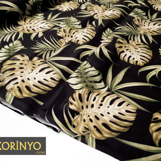 Devetabanı Yaprağı Desenli Kumaş