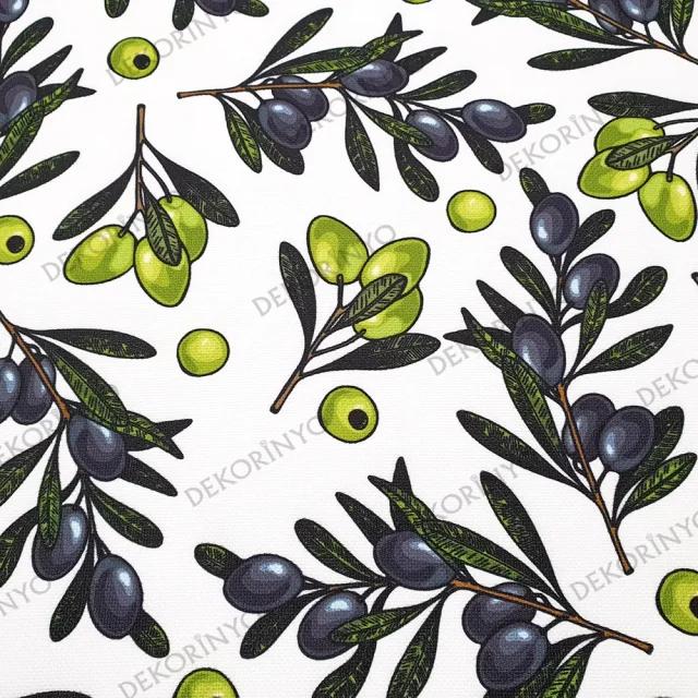 Zeytin Desenli Kumaş