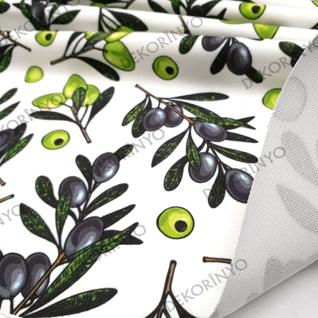 Zeytin Desenli Kumaş
