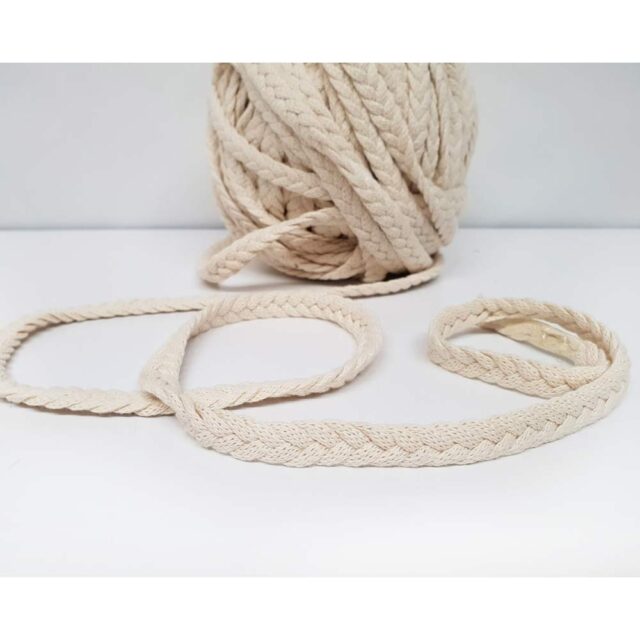 Yassı Pamuk Örgülü ip