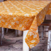 Turuncu Şal Desenli Masa Örtüsü