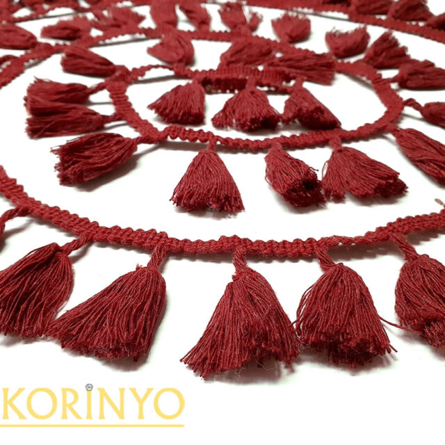 Kızıl Kahve Püskül Şerit