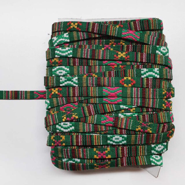 Yeşil Kilim Desenli Bileklik ipi