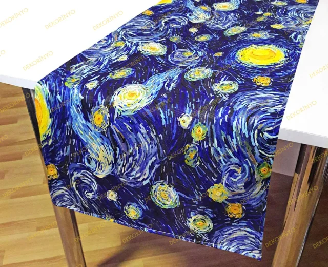 Van Gogh Yıldızlı Gece Runner