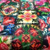 Kanaviçe Patchwork Desenli Kumaş