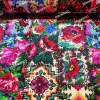 Kanaviçe Patchwork Desenli Kumaş