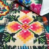 Kanaviçe Patchwork Desenli Kumaş
