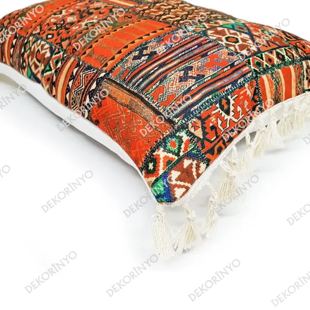 Osmanlı Kilim Püsküllü Kırlent