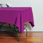 Mürdüm Renkli Masa Örtüsü