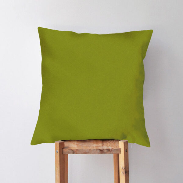 Yağ Yeşili Renkli Dekoratif Kırlent Döşemelik Kumaş Dekorinyo