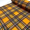 Açık Turuncu Ekose Desenli Döşemelik Kumaş