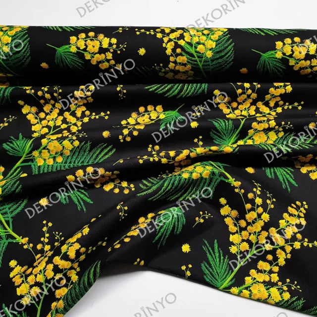 Mimoza Desenli Döşemelik Kumaş