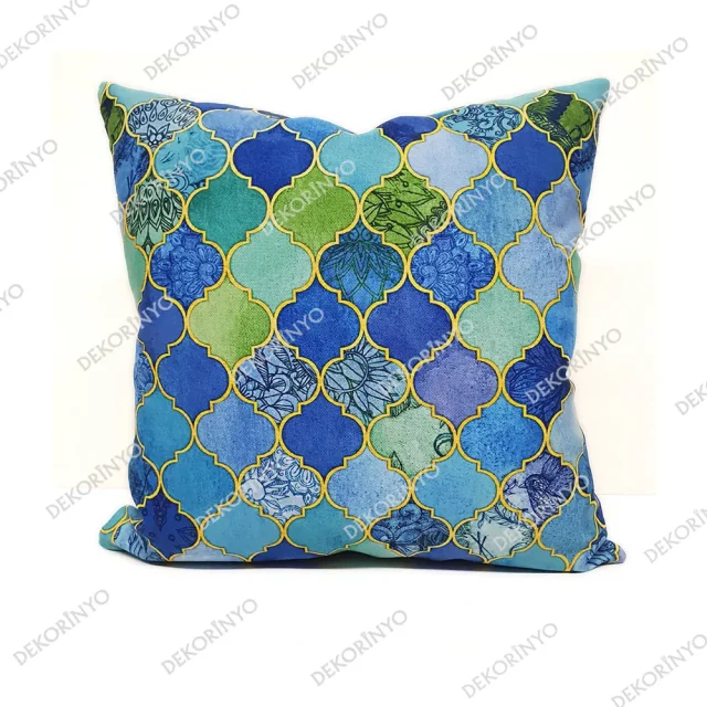 Motifli Moroccan Desenli Kırlent