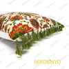 Çiçekli Etnik Desenli Kırlent