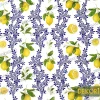 Limon Çiçeği Desenli Döşemelik Kumaş