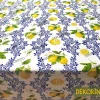 Limon Çiçeği Desenli Döşemelik Kumaş