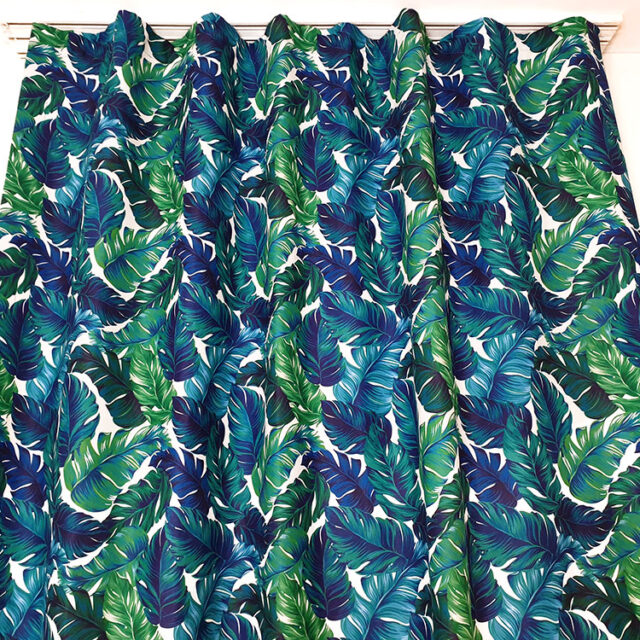 Muz Yaprağı Desenli Fon Perde