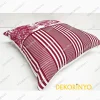 Bordo Çizgili Bleu Blanc Yastık