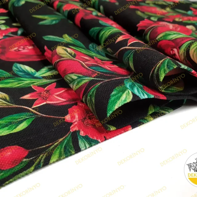 Nar Desenli Dekoratif Runner